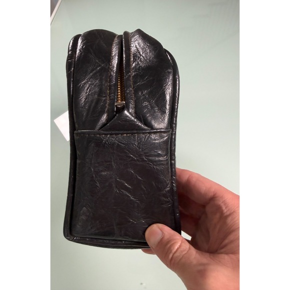 VTG 60's Mod Vinyl Satchel Handbag Multicolor Stripe Design GrannieCore - Picture 7 of 10